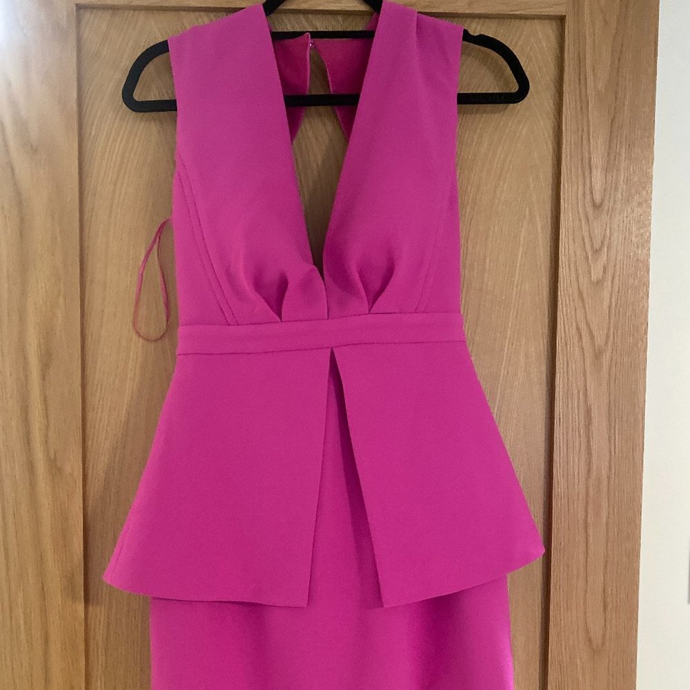 Hot pink mini dress